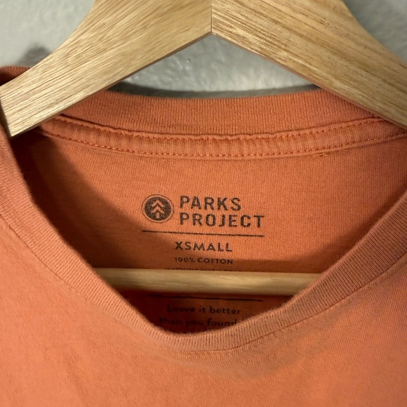 Parks Project Men's Tee in Warm Orange - Picture 2 of 5